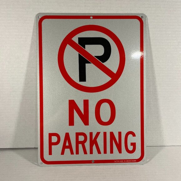 No Parking Metal Sign - Picture 1 of 2